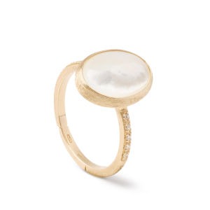 Marco Bicego Siviglia Ring aus Gold mit Perlmutt und Diamanten AB610-B_MPW_Y bei Juwelier Kröpfl