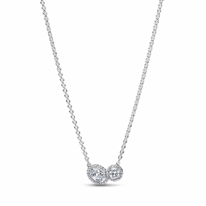 Pandora Umschließender Strahlenkranz Halskette 393776C01-45 bei Juwelier Kröpfl