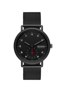 Skagen Kuppel Herrenuhr Kleine Sekunde Milanaise Edelstahl schwarz SKW6892 bei Juwelier Kröpfl