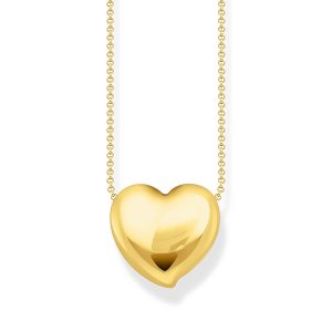 Thomas Sabo Bold Elegance Kette mit Anhänger in Herzform vergoldet KE2276-413-39 bei Juwelier Kröpfl