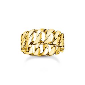 Thomas Sabo Essentials Ring Kettenglieder breit vergoldet TR2497-413-39 bei Juwelier Kröpfl
