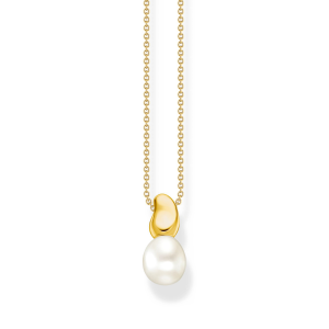Thomas Sabo Kette mit Perlen-Anhänger Natural Beauty vergoldet KE2318-430-14 bei Juwelier Kröpfl