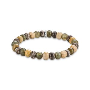 Thomas Sabo Midnight Rose Armband Labradorit und Crocodile Jasper 9 mm A2196-353-7 bei Juwelier Kröpfl