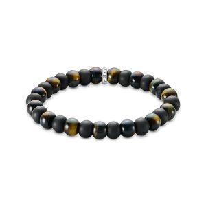 Thomas Sabo Midnight Rose Armband Obsidian und Tigerauge 9 mm A2196-806-11 bei Juwelier Kröpfl