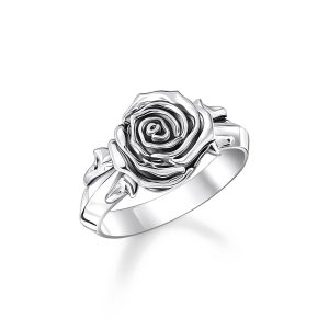 Thomas Sabo Midnight Rose Ring Midnight Rose Silber TR2487-637-21 bei Juwelier Kröpfl