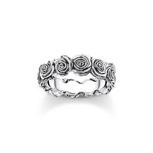 Thomas Sabo Midnight Rose Ring Midnight Rose Silber TR2488-637-21 bei Juwelier Kröpfl