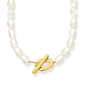 Thomas Sabo Perlenkette Natural Beauty vergoldet KE2320-430-14 bei Juwelier Kröpfl