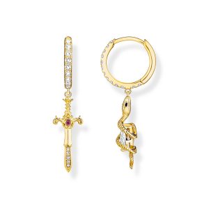 Thomas Sabo True Romance Creolen mit Anhänger Tempting Romance vergoldet CR750-995-7 bei Juwelier Kröpfl