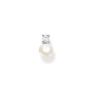 Thomas Sabo True Romance Einzel Ohrstecker Perle mit weißem Stein silber H2214-167-14 bei Juwelier Kröpfl