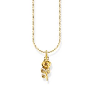 Thomas Sabo True Romance Kette mit Rosen-Anhänger vergoldet KE2269-413-39 bei Juwelier Kröpfl