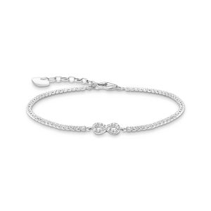 Thomas Sabo True Romance Tennisarmband Infinity mit weißen Steinen Silber A2176-051-14 bei Juwelier Kröpfl