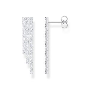 Thomas Sabo True Romance Wasserfall-Ohrringe mit weißen Steinen Silber H2309-051-14 bei Juwelier Kröpfl
