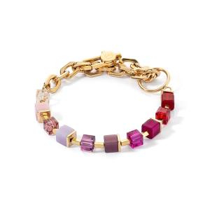 Coeur de Lion Armband Cube Fusion Charm gold-rot 4712300803 bei Juwelier Kröpfl