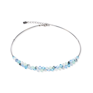 Coeur de Lion Halskette Dancing Crystals silber-blau 2038100737 bei Juwelier Kröpfl