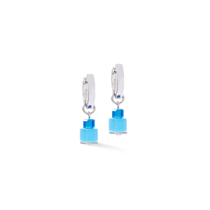 Coeur de Lion Ohrringe Creole Cube Fusion Charm Silber-Ocean 4712210706 bei Juwelier Kröpfl