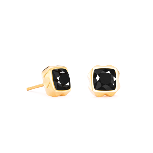 Coeur de Lion Ohrringe Spikes Square Onyx gold-schwarz 1200211316 bei Juwelier Kröpfl