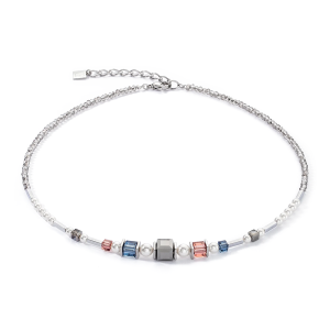 Coeur de Lion Vintage Pearl Mix Halskette silber-grau 4030101230 bei Juwelier Kröpfl