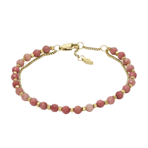 Fossil Armband All Stacked Up mehrreihig Rhodochrosit rosé JF04682710 bei Juwelier Kröpfl