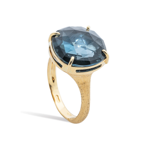 Marco Bicego Jaipur Ring aus Gold mit London-Blue Topas AB645_TPL01 bei Juwelier Kröpfl