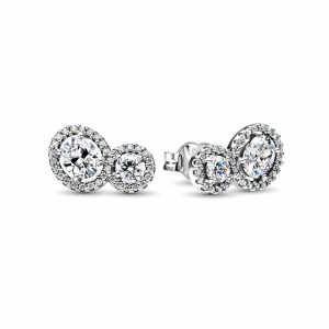 Pandora Anschmiegsamer Strahlenkranz Ohrringe 293774C01 bei Juwelier Kröpfl