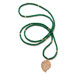 Tamara Comolli India INDIA Halskette mit Malachit und Dream Anhänger N-IND-Mal-Dre-rg bei Juwelier Kröpfl