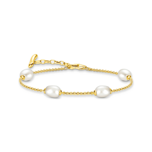 Thomas Sabo Armband mit Perlen Natural Beauty vergoldet A2189-430-14 bei Juwelier Kröpfl