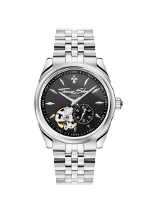 Thomas Sabo Automatikuhr mit 36 mm und Lilienemblem silberfarben WA0414-201-203 bei Juwelier Kröpfl