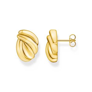 Thomas Sabo Bold Elegance Ohrstecker organische Formen vergoldet H2327-413-39 bei Juwelier Kröpfl