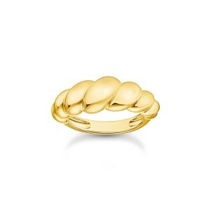 Thomas Sabo Bold Elegance Ring organische Formen vergoldet TR2494-413-39 bei Juwelier Kröpfl