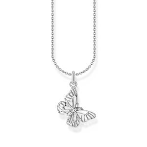 Thomas Sabo Essentials Kette mit Schmetterling-Anhänger Silber KE2223-001-21 bei Juwelier Kröpfl