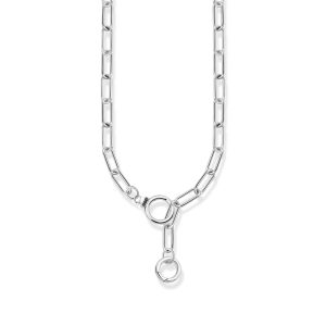 Thomas Sabo Midnight Rose Kette mit steinbesetztem Ringverschluss Silber geschwärzt KE2192-643-21 bei Juwelier Kröpfl