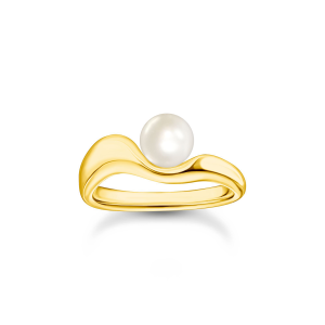 Thomas Sabo Ring mit Perle Natural Beauty vergoldet TR2485-430-14 bei Juwelier Kröpfl