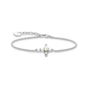 Thomas Sabo True Romance Armband mit weißem Kreuz Cross Romance Silber A2173-167-14 bei Juwelier Kröpfl