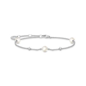 Thomas Sabo True Romance Armband Perlen mit weißen Steinen silber A2038-167-14 bei Juwelier Kröpfl
