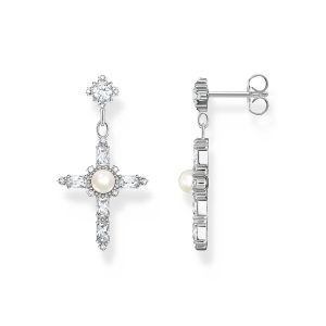 Thomas Sabo True Romance Ohrringe Kreuz Cross Romance weiß Silber H2312-167-14 bei Juwelier Kröpfl