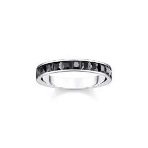 Thomas Sabo True Romance Ring mit schwarzen Steinen Pavé Silber TR2358-643-11 bei Juwelier Kröpfl