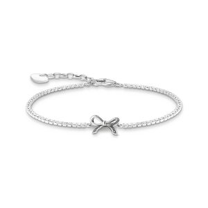 Thomas Sabo True Romance Schleifen-Armband mit weißen Steinen Silber A2172-643-14 bei Juwelier Kröpfl