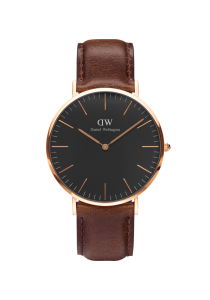 Daniel Wellington Classic Black Bristol Roségold 40mm DW00100125 bei Juwelier Kröpfl