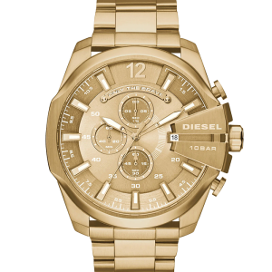 Diesel Mega Chief Uhr in goldfarbener Optik DZ4360 bei Juwelier Kröpfl