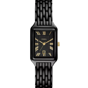 Fossil Raquel Damenuhr Edelstahl schwarz ES5385 bei Juwelier Kröpfl