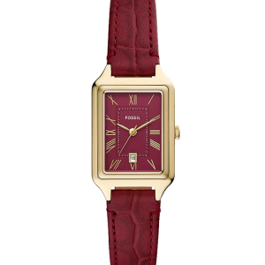 Fossil Raquel Damenuhr Krokoprägung Leder rot ES5383 bei Juwelier Kröpfl