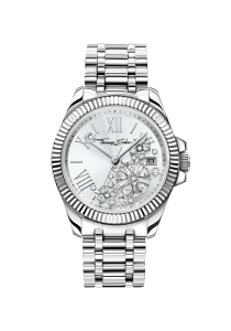 Thomas Sabo Damenuhr Blumen aus weißen Steinen WA0380-201-201 bei Juwelier Kröpfl