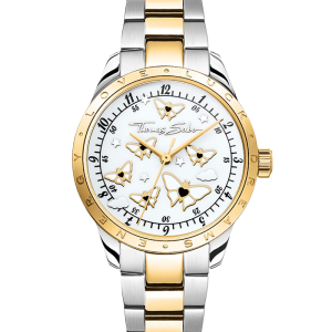 Thomas Sabo Damenuhr mit Schmetterlingen Bicolor WA0433-291-202 bei Juwelier Kröpfl