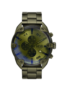 Diesel Spiked Armbanduhr aus grünem Edelstahl DZ4670 bei Juwelier Kröpfl