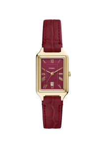 Fossil Raquel Damenuhr Krokoprägung Leder rot ES5383 bei Juwelier Kröpfl
