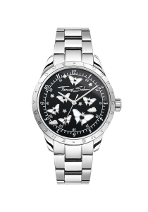 Thomas Sabo Damenuhr mit Schmetterlingen silberfarben WA0432-201-203 bei Juwelier Kröpfl